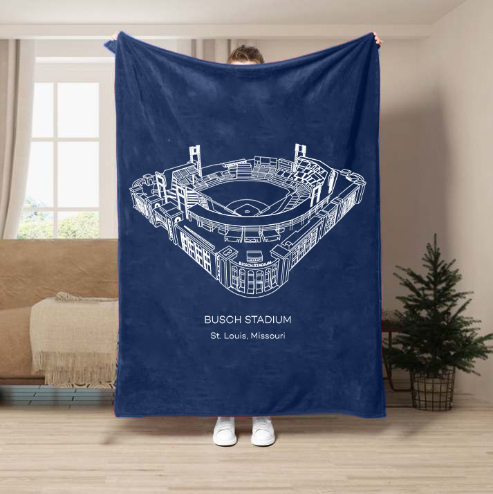 Busch Stadium-Saint Louis Cardinals Baseball Stadium Blanket