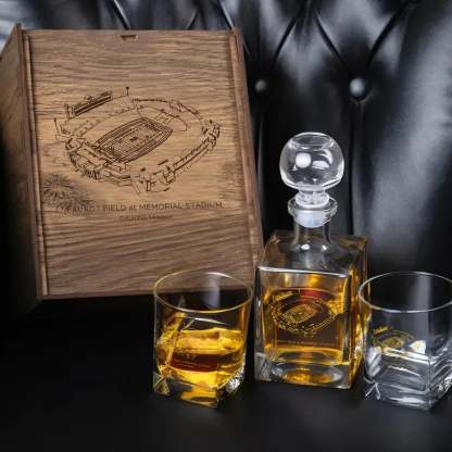 Faurot Field at Memorial Stadium- Missouri Tigers Whiskey Cup Set Seri