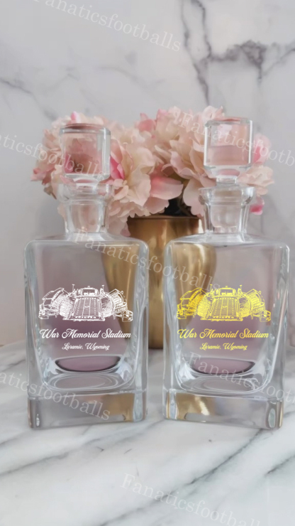 War Memorial Stadium Whiskey Bottles-Gifts For Sports Lovers