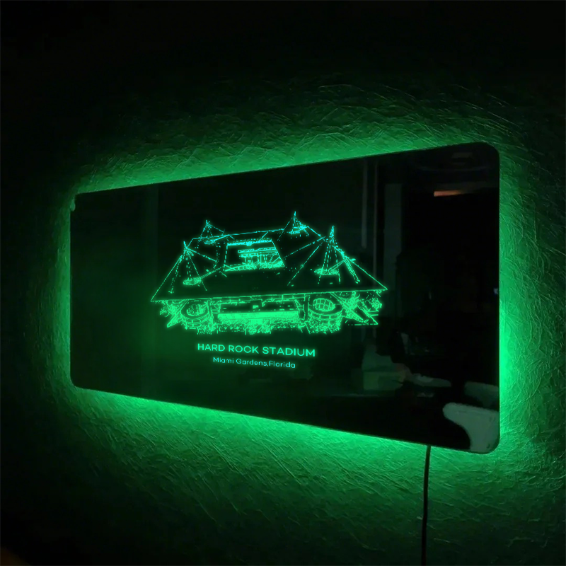 Hard Rock Stadium Mirror Light - Gifts for Sports Lovers