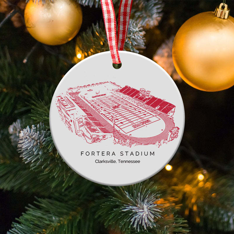 Fortera Stadium College Football Ceramic Christmas Ornament