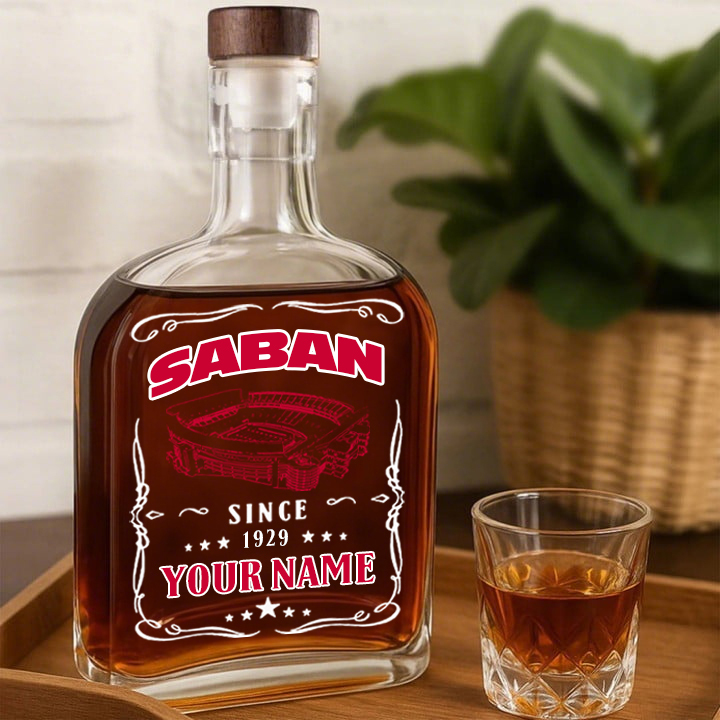 Bryant–Denny Stadium-Alabama Crimson Tide Football Whiskey Bottle Decanter