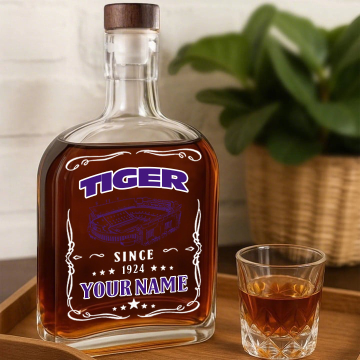 Tiger Stadium (Louisiana)-Lsu Tigers Football Whiskey Bottle Decanter