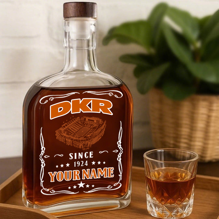 Darrell K Royal-Texas Memorial Stadium-Texas Longhorns Football Whiskey Bottle Decanter