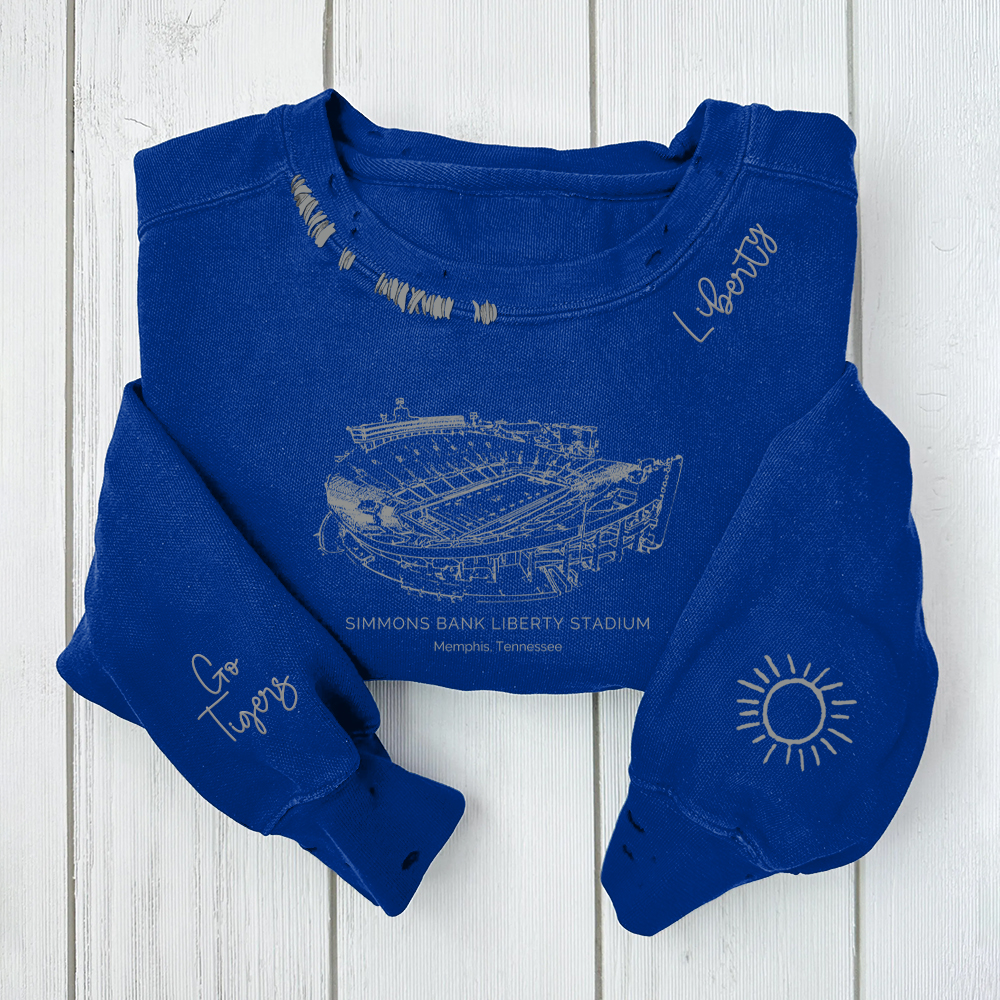 [Copy] Folsom Field - Colorado Buffaloes Distressed Monogram Chain Stitch Sweatshirt - Vintage Fan Hoodie