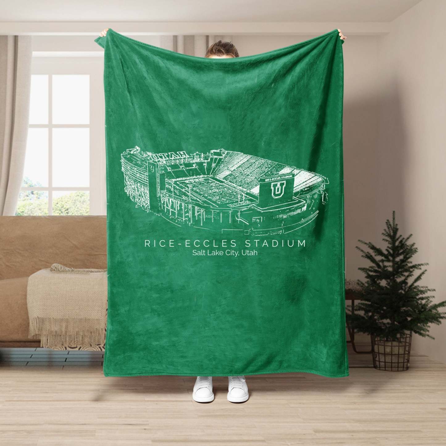 Rice–Eccles Stadium - College Football Blanket
