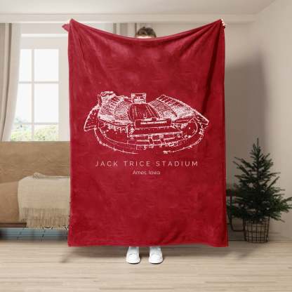 Jack Trice Stadium - College Football Blanket