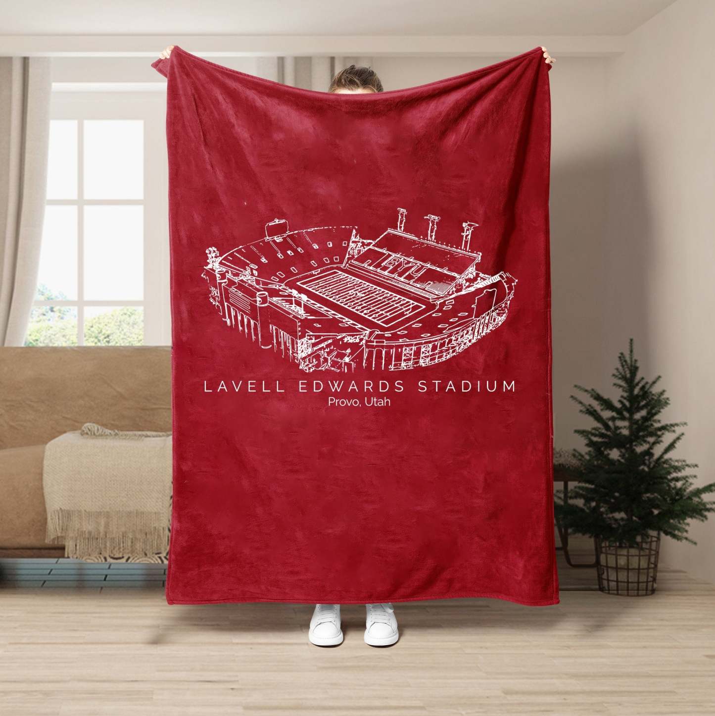 LaVell Edwards Stadium - College Football Blanket