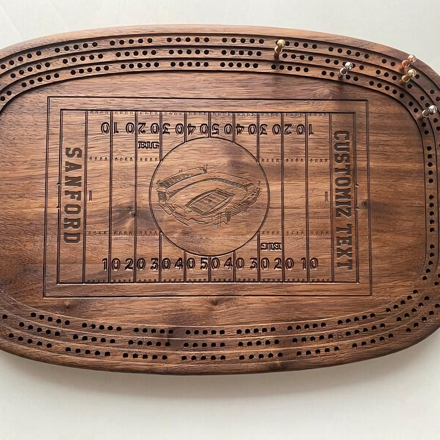 Personalized Sanford Stadium Style Football-Themed Kribich Board, Christmas
