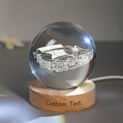 Davis-Wade Stadium 3D Spherical Crystal Lamp