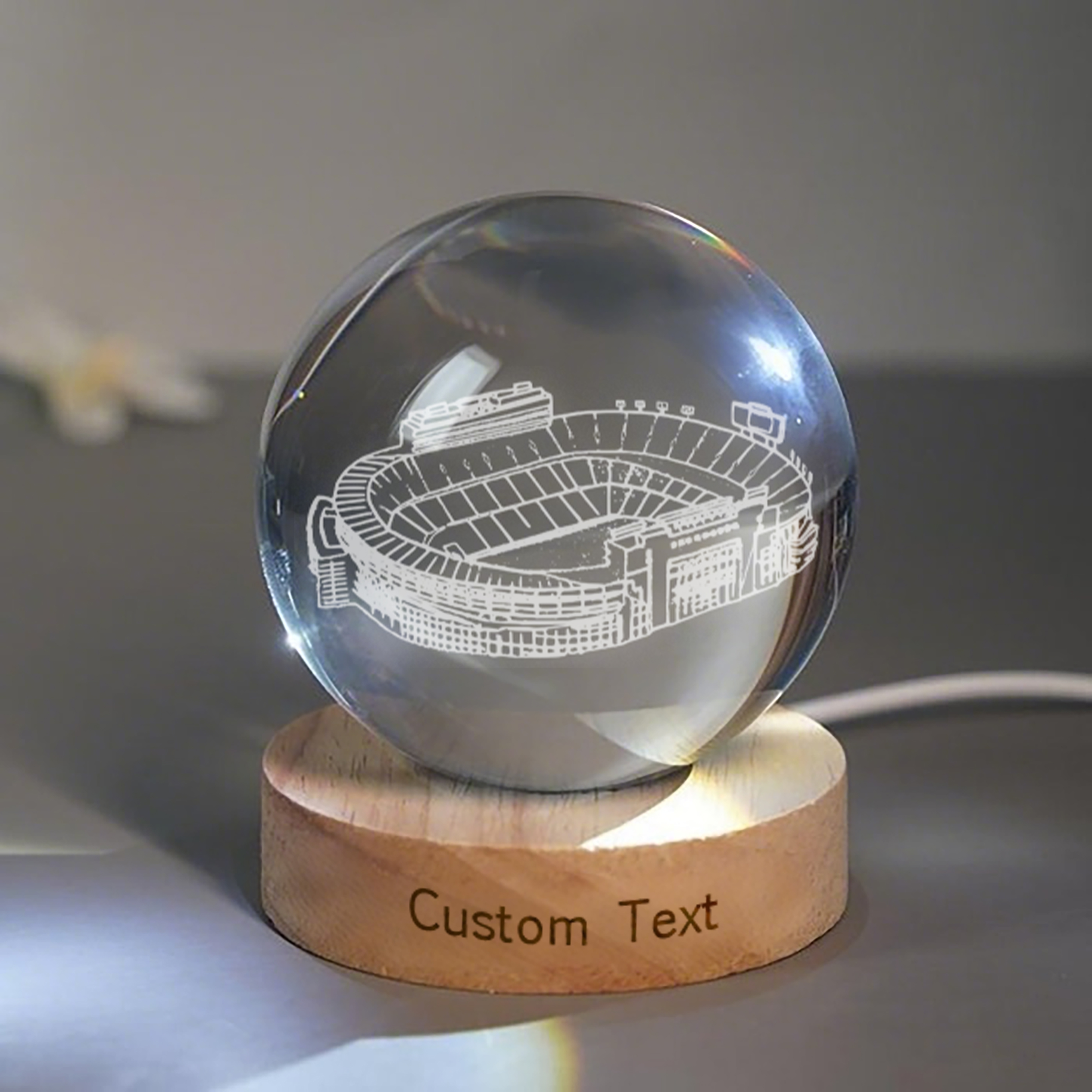 Neyland Stadium 3D Spherical Crystal Lamp
