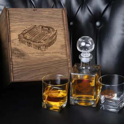 Darrell K Royal–Texas Memorial Stadium - Texas Longhorns Whiskey Cup Set Series
