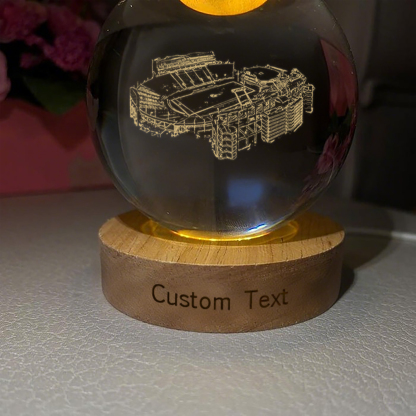 Dowdy-Ficklen Stadium 3D Spherical Crystal Lamp
