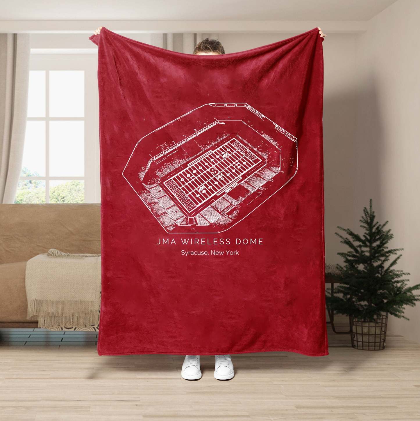 JMA Wireless Dome Stadium  - College Football Blanket