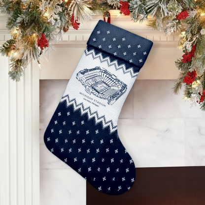 Customized Michigan Stadium Christmas Stocking Gift For Family Member - Limited Edition