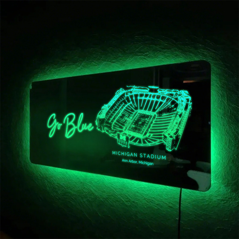 Michigan Stadium Mirror Light-Gifts For Sports Lovers