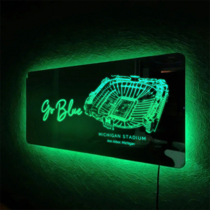Michigan Stadium Mirror Light-Gifts For Sports Lovers