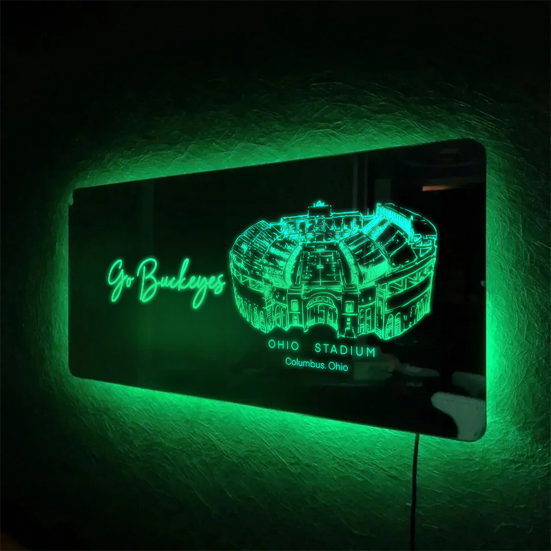 Ohio Stadium Mirror Light-Gifts For Sports Lovers