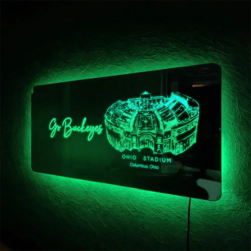 Ohio Stadium Mirror Light-Gifts For Sports Lovers