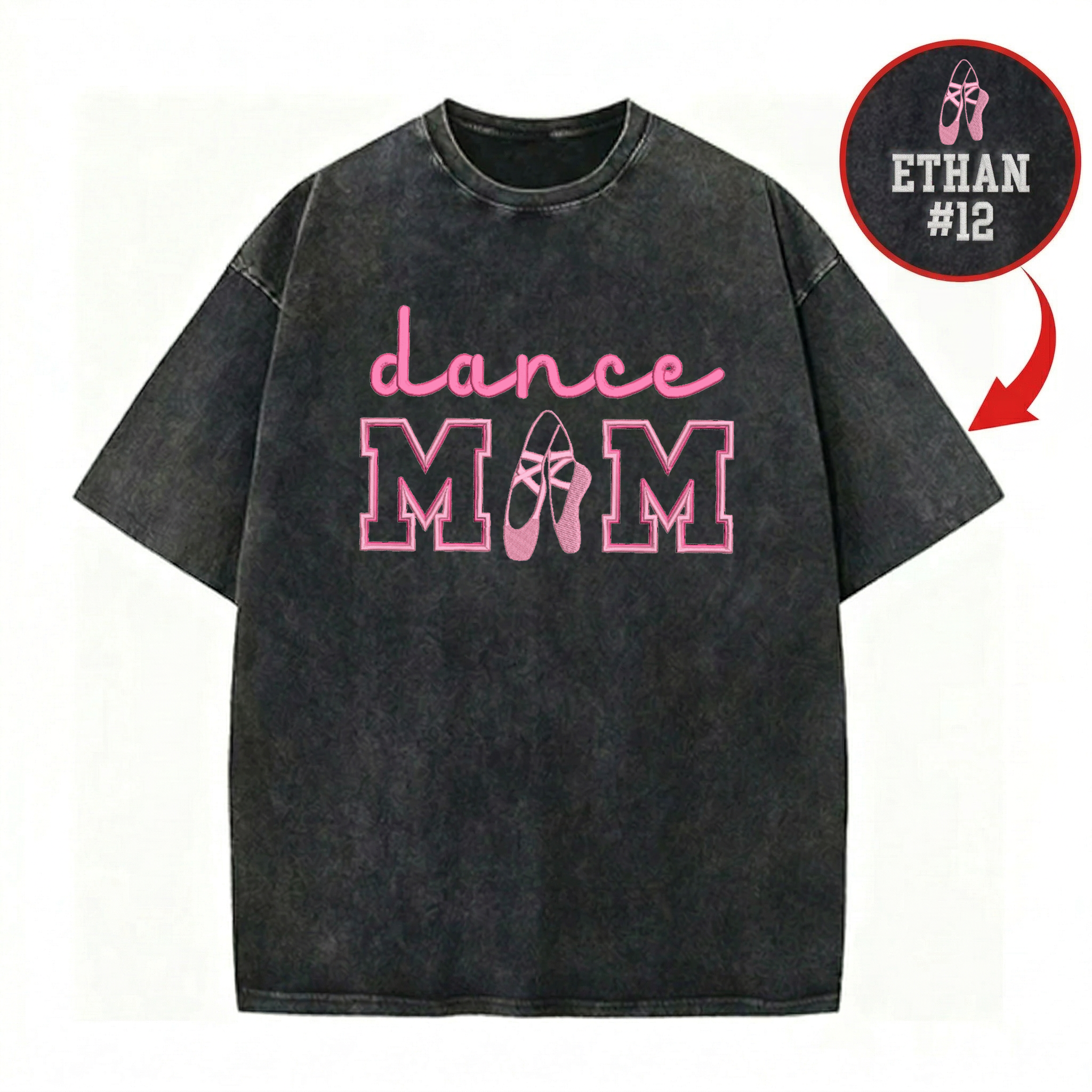 Vintage Washed Dance Mom T-Shirt