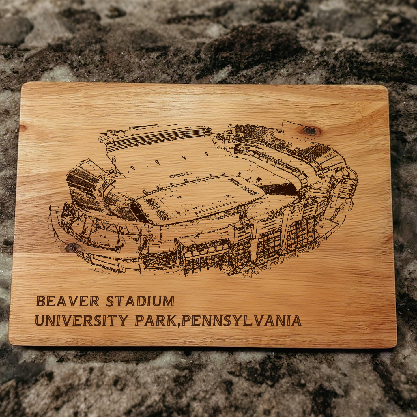 Beaver Stadium Cutting Board