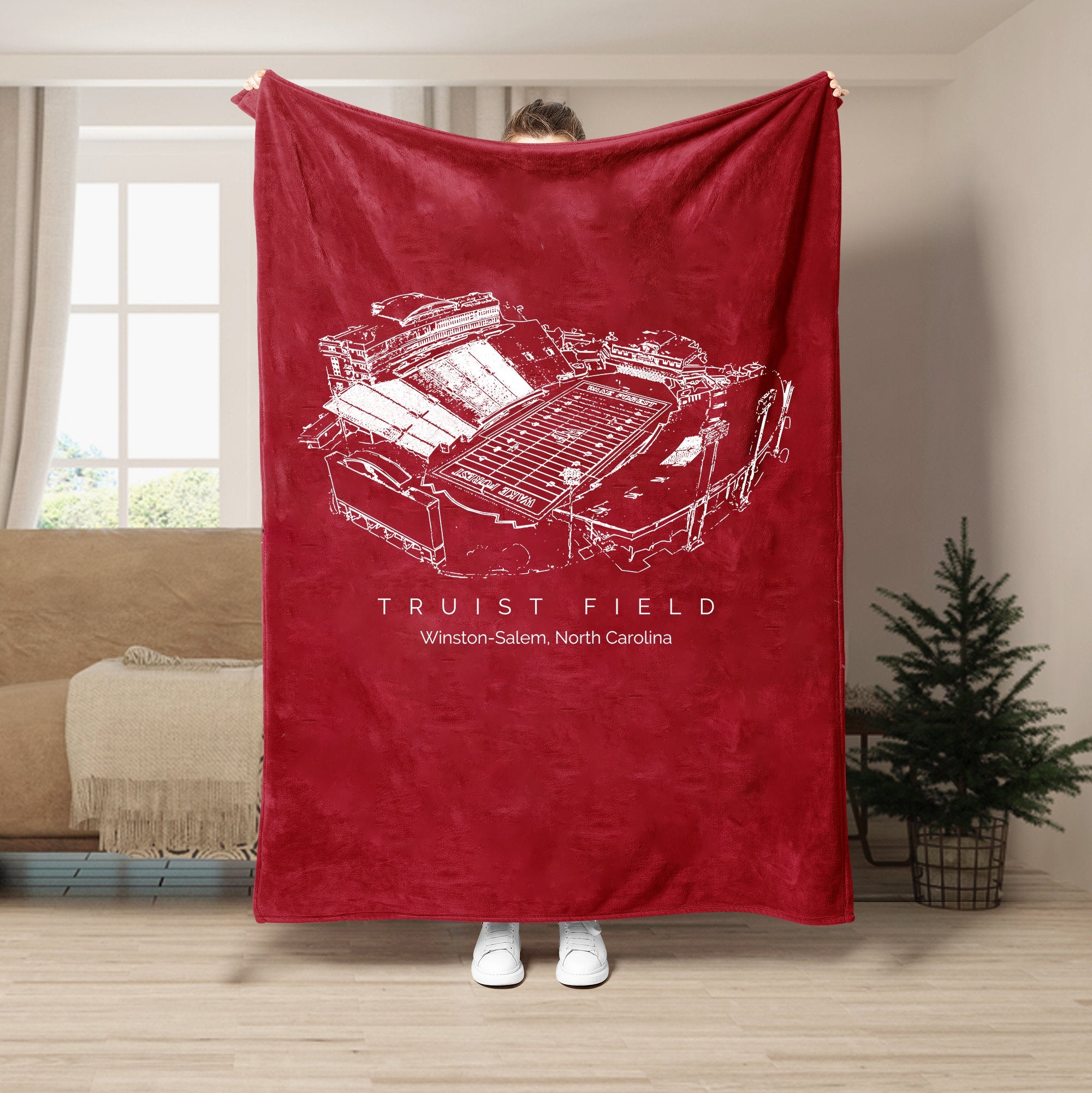 Truist Field Stadium - College Football Blanket