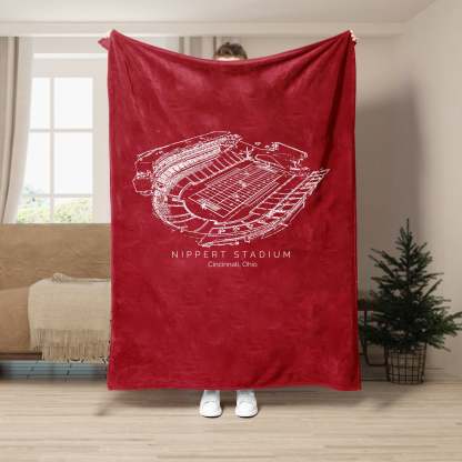 Nippert Stadium - College Football Blanket