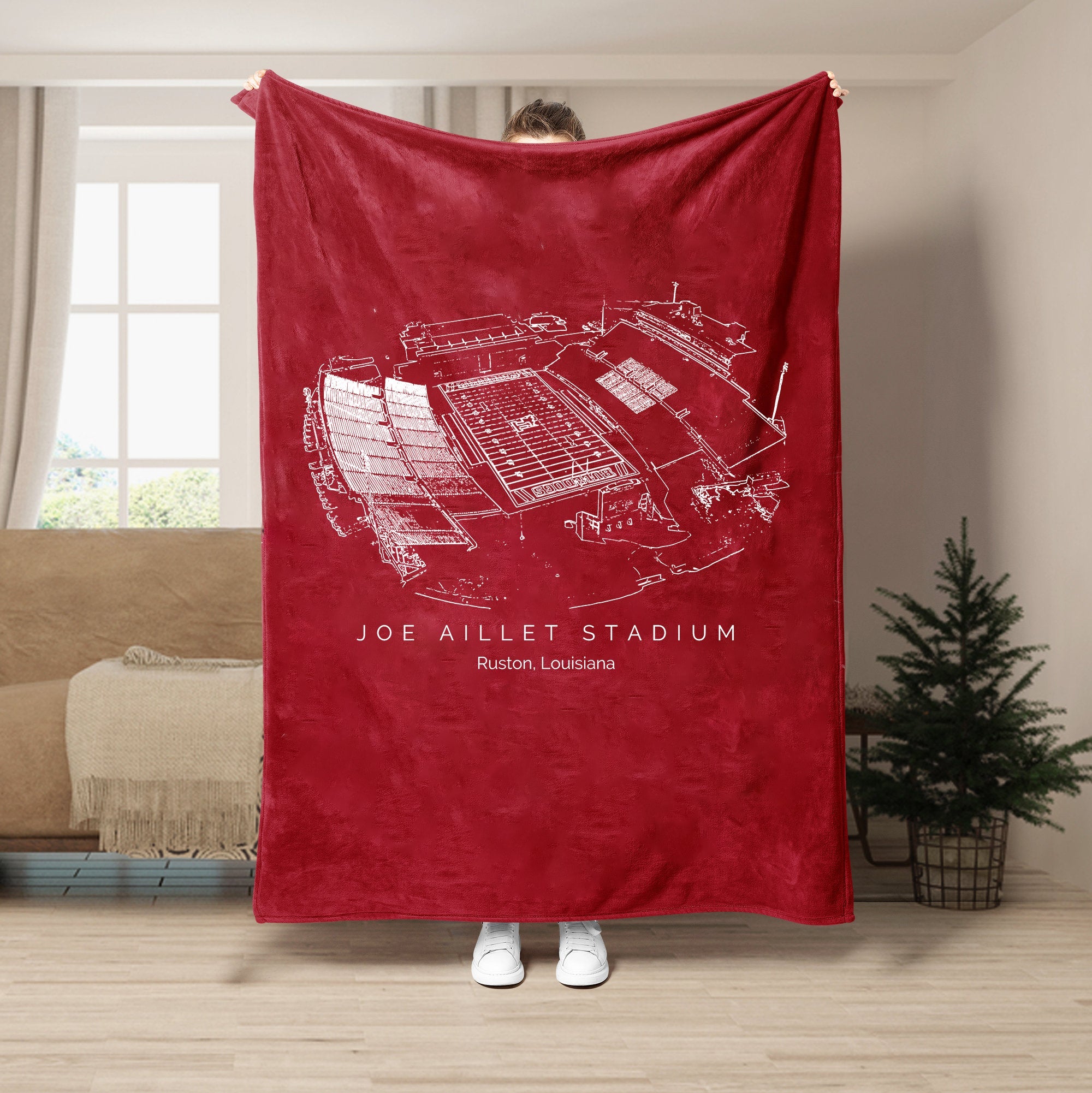 Joe Aillet Stadium - College Football Blanket