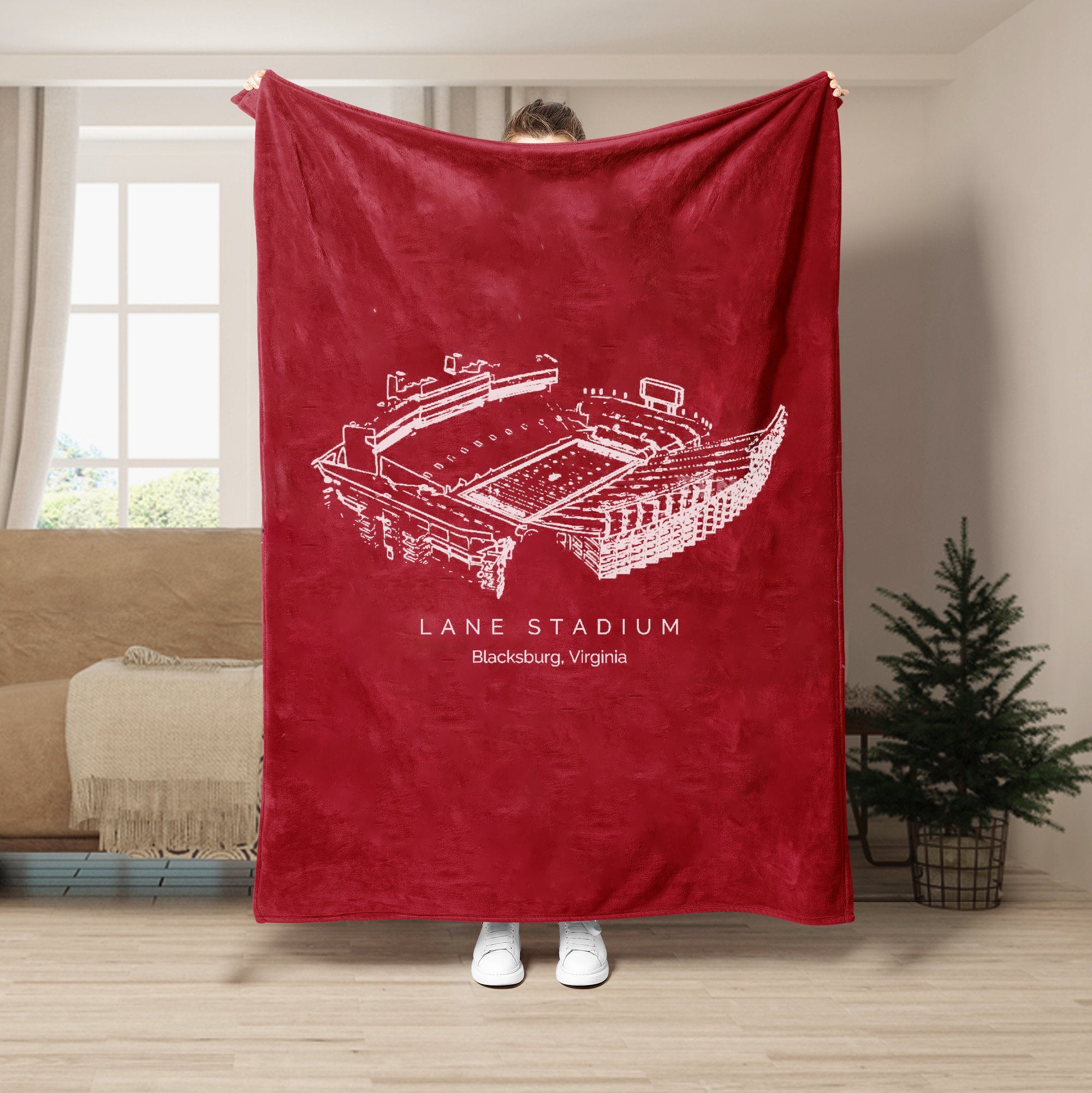 Lane Stadium - College Football Blanket