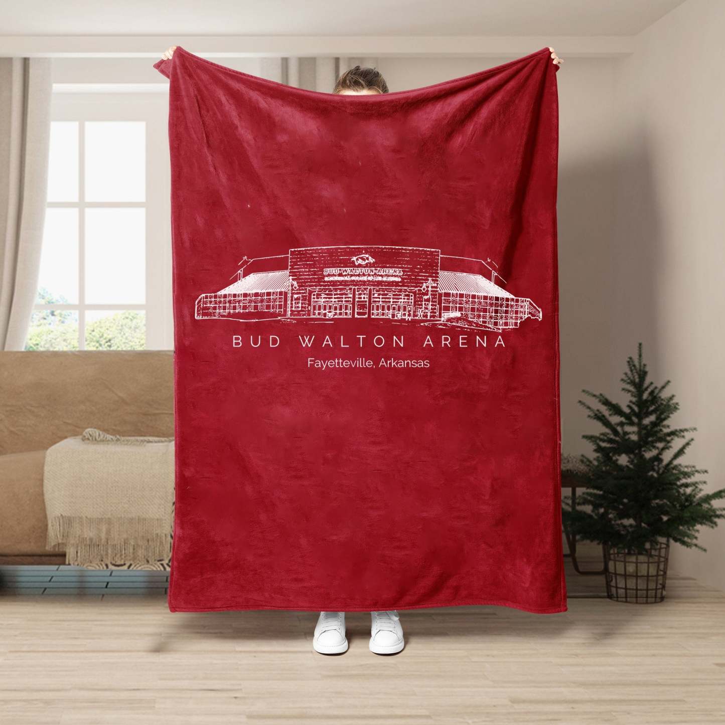 Bud Walton Arena Stadium - College Football Blanket