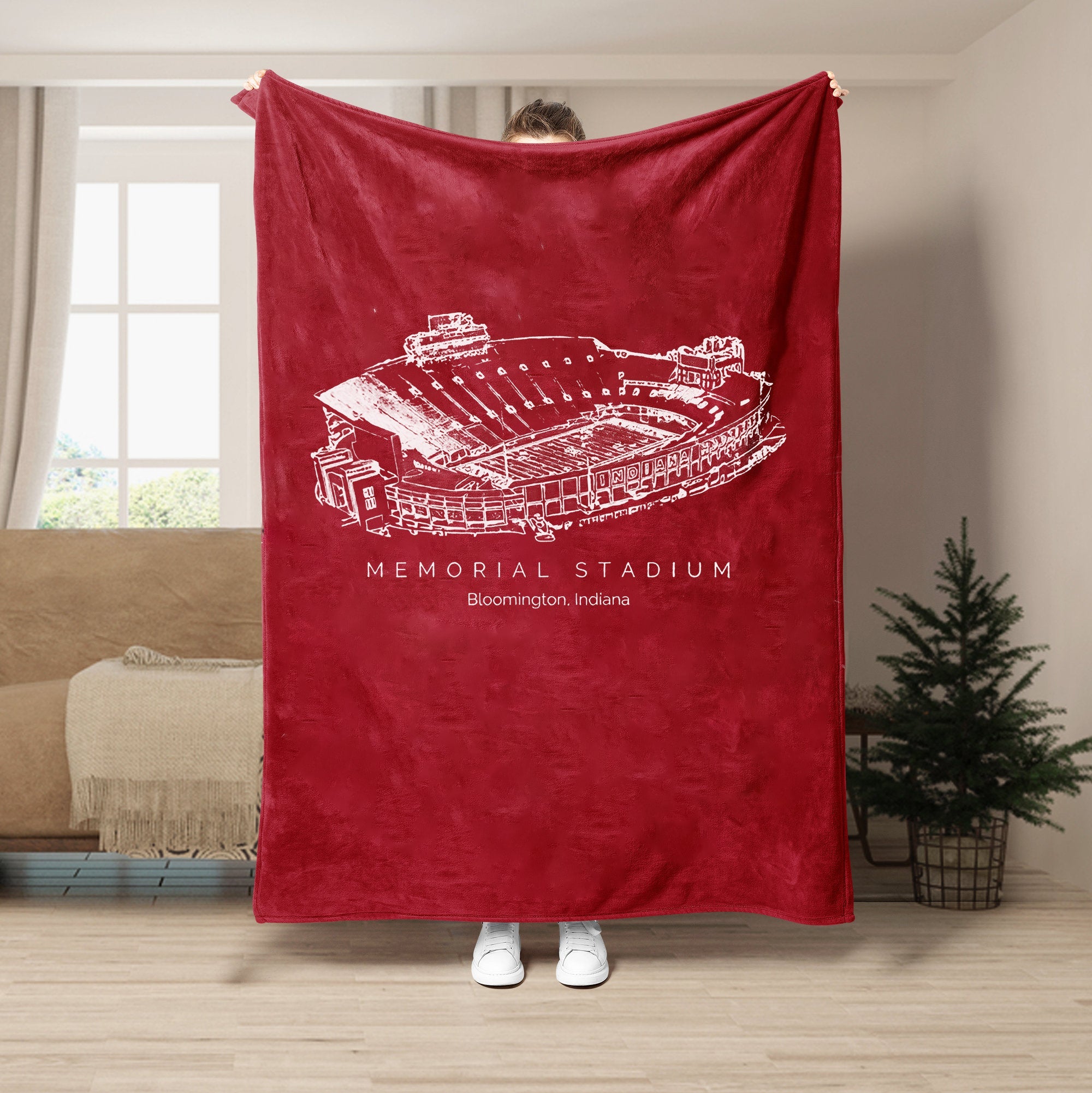 Memorial Stadium (Indiana) - College Football Blanket