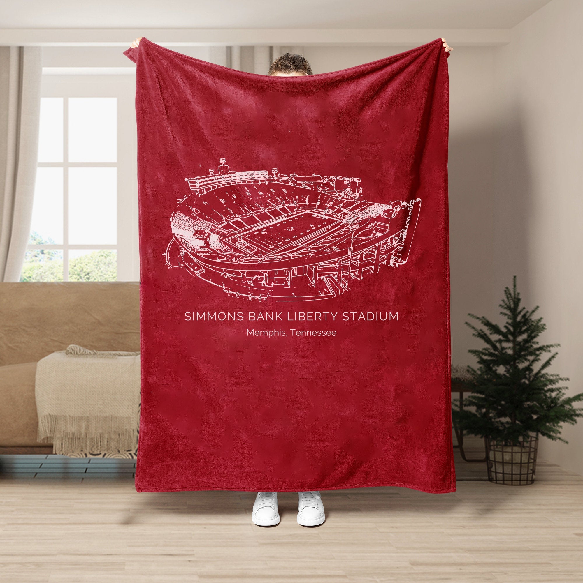 Simmons Bank Liberty Stadium- College Football Blanket