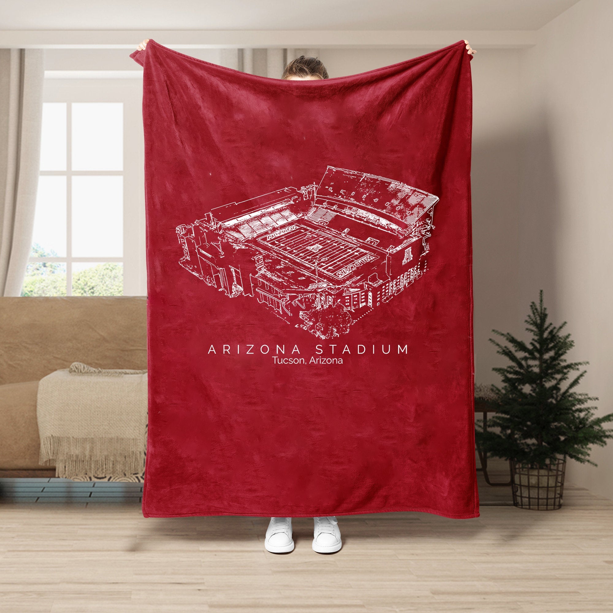 Arizona Stadium - College Football Blanket