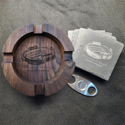 Neyland Stadium Walnut Cigar Ash Tray