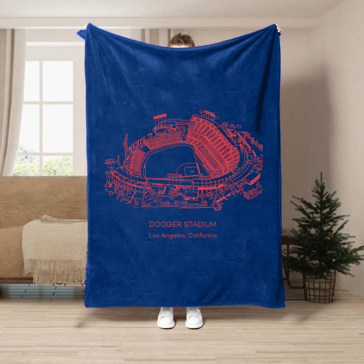 Dodger Stadium-Los Angeles Dodgers Baseball Stadium Blanket