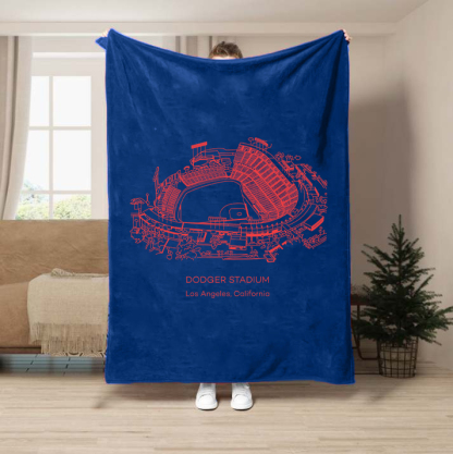 Dodger Stadium-Los Angeles Dodgers Baseball Stadium Blanket