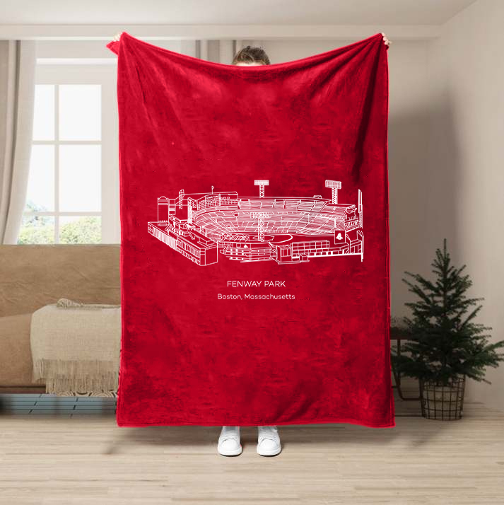 Fenway Park-Boston Red Sox Baseball Stadium Blanket