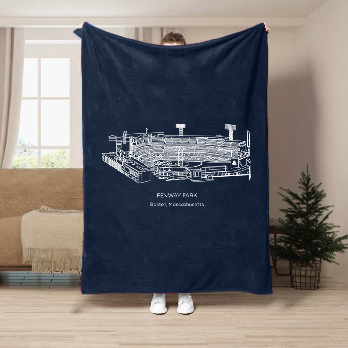 Fenway Park-Boston Red Sox Baseball Stadium Blanket