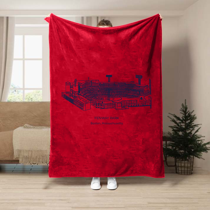 Fenway Park-Boston Red Sox Baseball Stadium Blanket