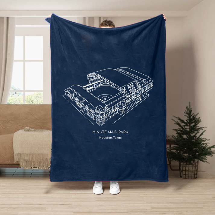 Minute Maid Park-Houston Astros Baseball Stadium Blanket