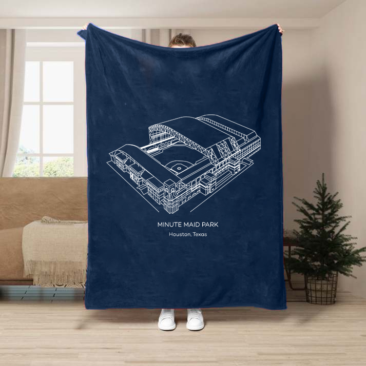 Minute Maid Park-Houston Astros Baseball Stadium Blanket
