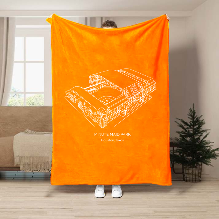 Minute Maid Park-Houston Astros Baseball Stadium Blanket