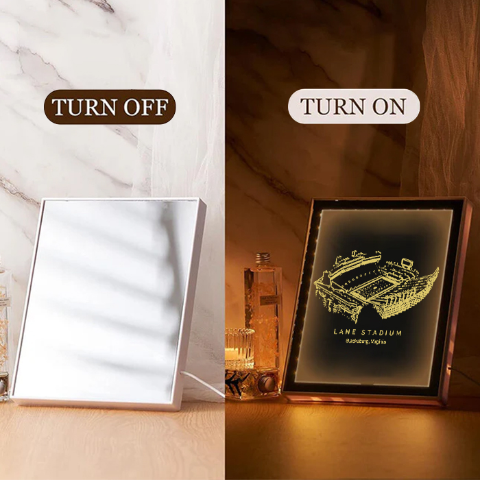 Lane Stadium Art Frame LED Mirror Light