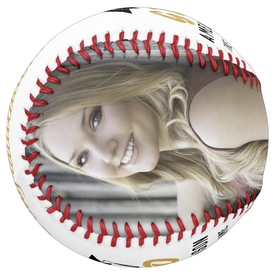 Congratulations Grad Golden Graduation 2 Photo Softball