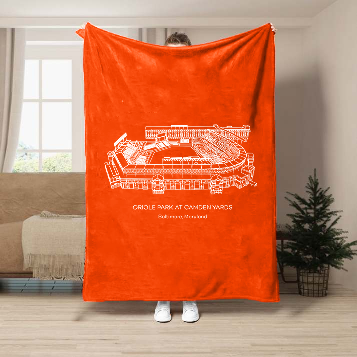 Oriole Park at Camden Yards-Baltimore Orioles Baseball Stadium Blanket