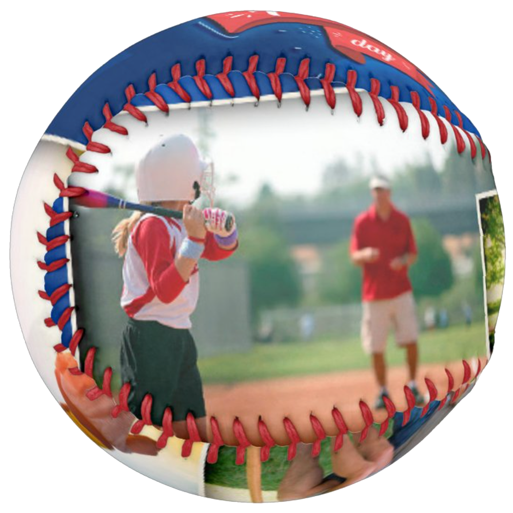 Custom Softball Fathers Day Gift - Collage