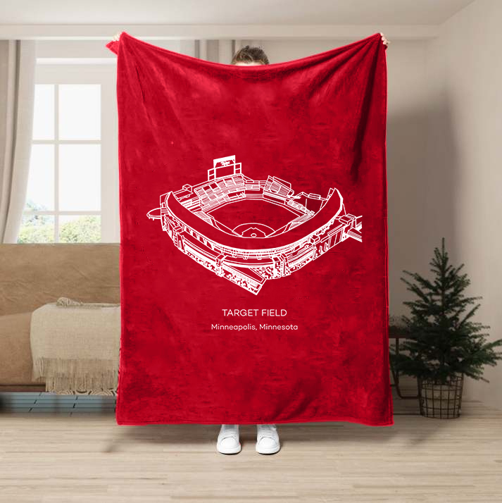 Target Field-Minnesota Twins Baseball Stadium Blanket