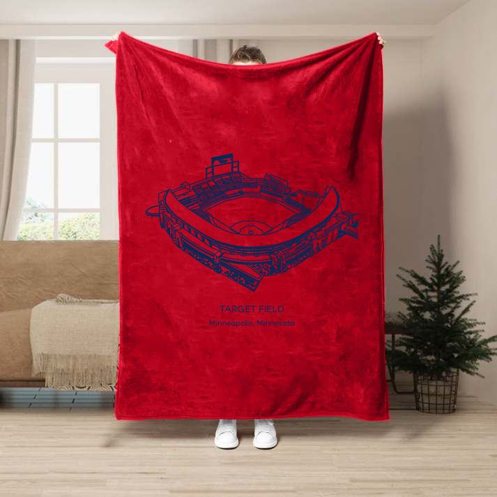 Target Field-Minnesota Twins Baseball Stadium Blanket