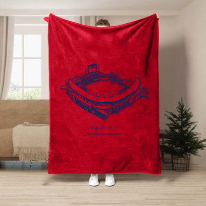 Target Field-Minnesota Twins Baseball Stadium Blanket
