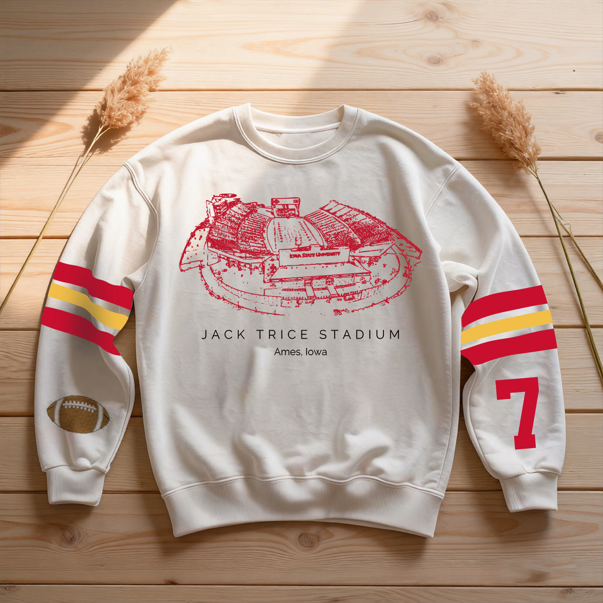 Custom Stadium Sweatshirt-Iowa State Cyclones football-College Football Sweatshirt